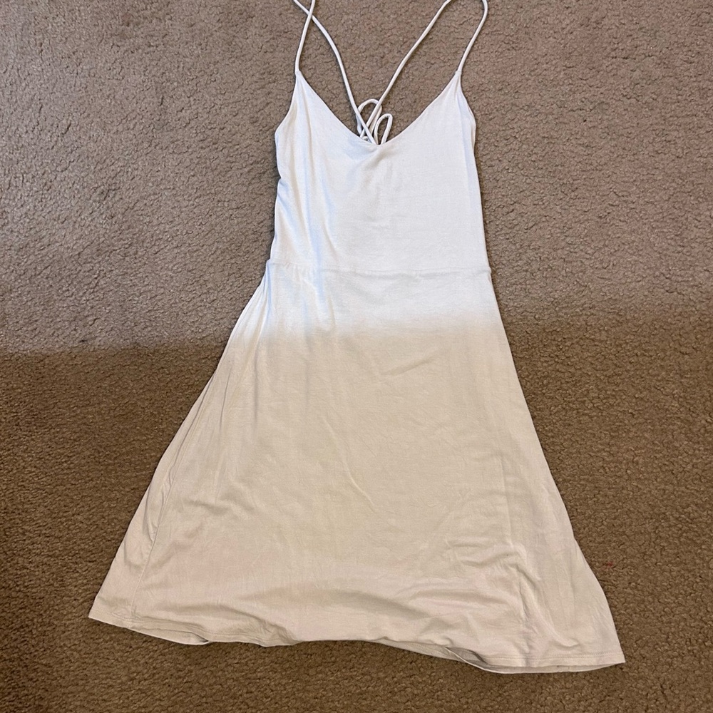 Abercrombie & Fitch Cream Strappy Dress